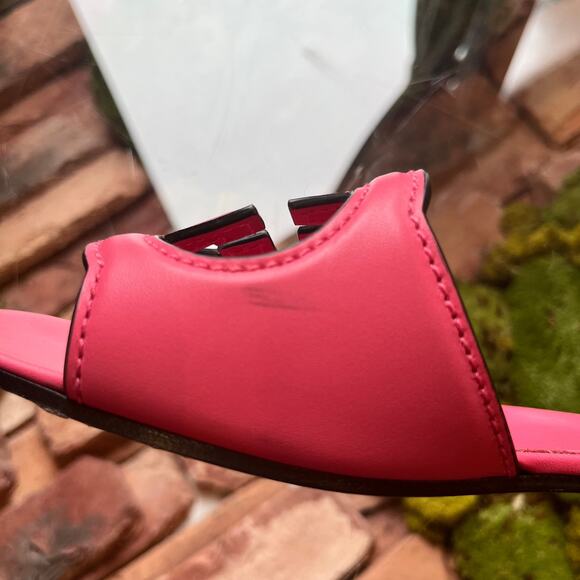 GUCCI Blondie Pink Cosmos Softy Calfskin Sandals  SZ 39.5 (9.5 US) - Picture 6 of 9